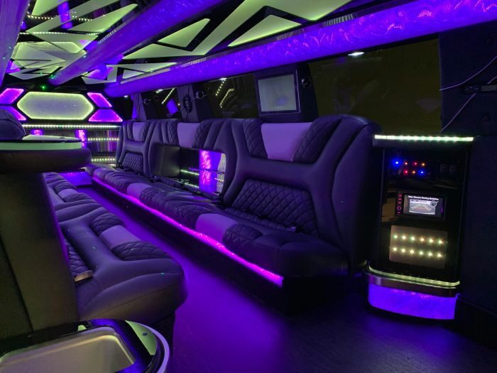SUV limo interior – Denver limo service