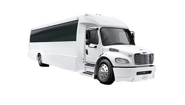 The Denver 40 passenger party bus exterior