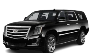 The Denver black Cadillac Escalade executive SUV